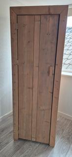 Steigerhouten kledingkast, Huis en Inrichting, Ophalen, Met deur(en), Gebruikt, 50 tot 100 cm