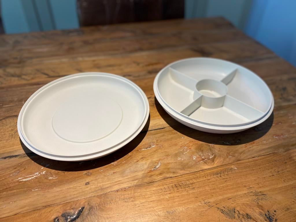 Tupperware hapjesschaal partijschaal, Huis en Inrichting, Ophalen of Verzenden, Crème, Overige typen