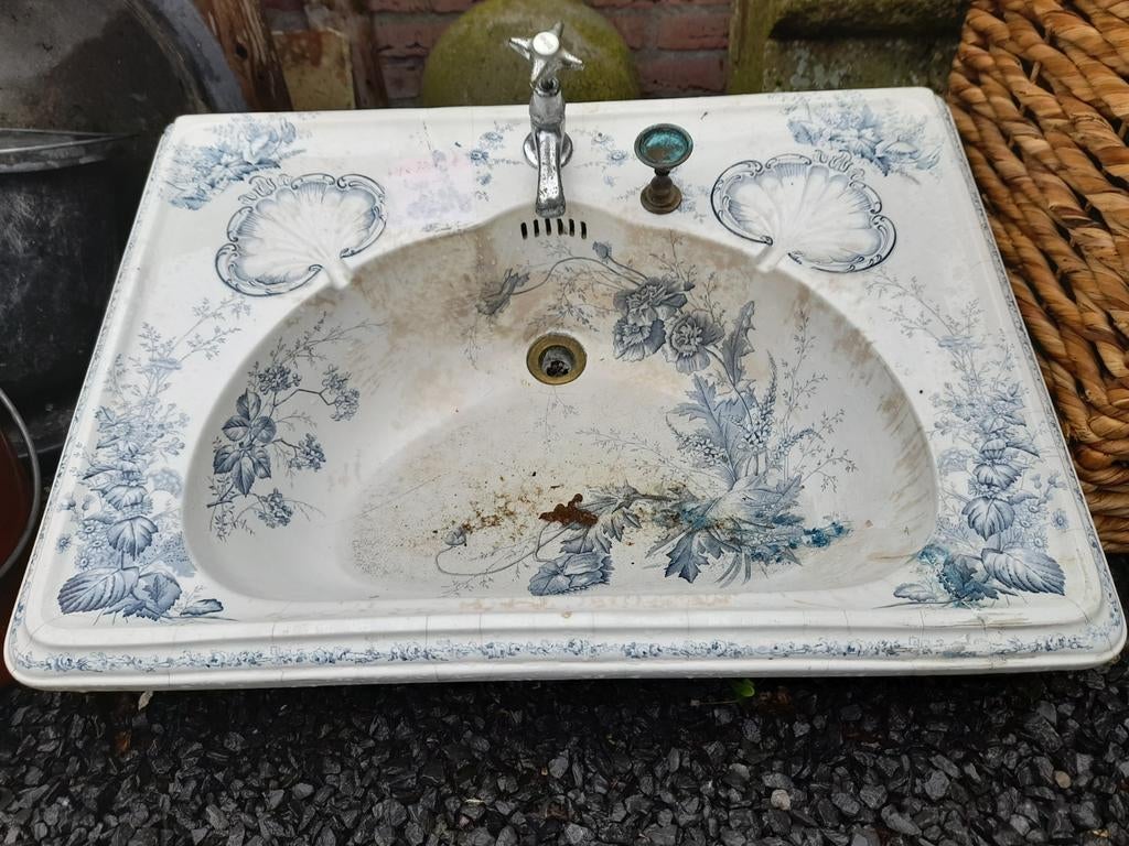 Wastafel porselein , Engeland,  Johnson brothers , Hanley, Ophalen, Wastafel