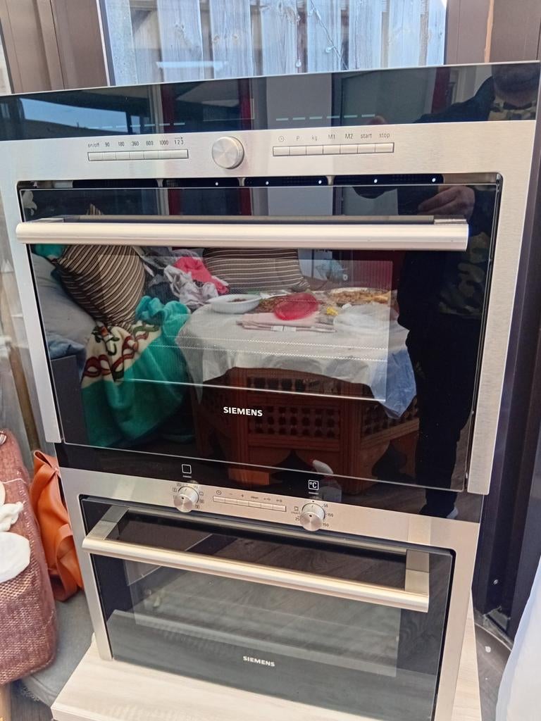 Setje Siemens Combioven en combimagnetron inbouw, Witgoed en Apparatuur, Ovens, Ophalen, Zo goed als nieuw, 45 tot 60 cm