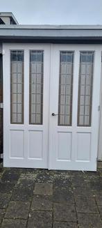 Mooie set ensuite deuren met glas in lood ramen., Ophalen