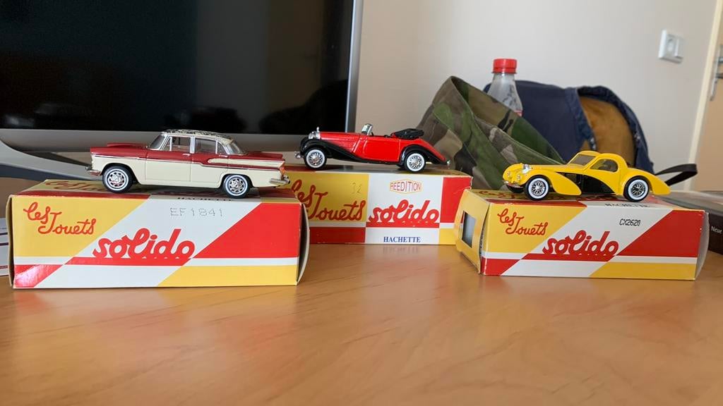 3 solido autootjes, Ophalen of Verzenden, Zo goed als nieuw