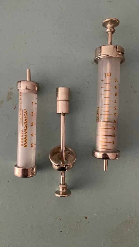 Antieke vloeistof zuigers / spuiten, Antiek en Kunst, Antiek | Gereedschap en Instrumenten, Ophalen of Verzenden