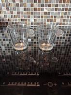 Set van 2 Nespresso glazen kopjes, Huis en Inrichting, Ophalen, Zo goed als nieuw, Glas, Kop(pen) en/of Schotel(s)