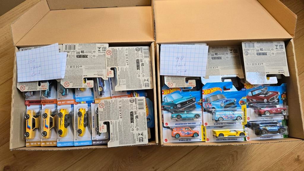 Hot Wheels Partij Verzameling 198 Auto's op Short Card, Hobby en Vrije tijd, Modelauto's | Overige schalen, Ophalen of Verzenden