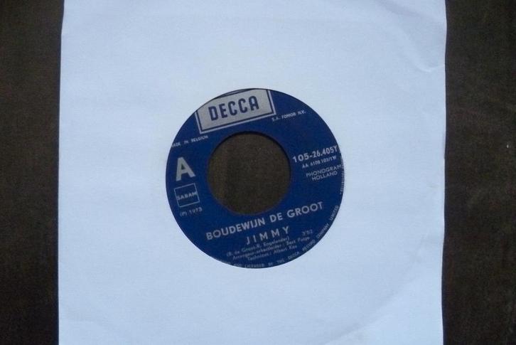 boudewijn de groot - jimmy, Cd's en Dvd's, Vinyl Singles, Zo goed als nieuw, Single, Nederlandstalig, 7 inch, Ophalen of Verzenden