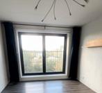 Blue curtains with rack - IKEA HUGAD + BLAST, Ophalen, Gebruikt, 200 cm of meer, Zwart