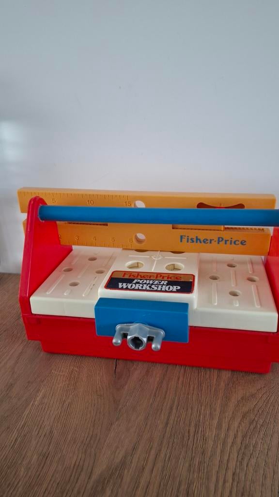 Vintage Fisher-Price Power Workshop Speelgoed Werkbank, Ophalen of Verzenden, Gebruikt, Speelset