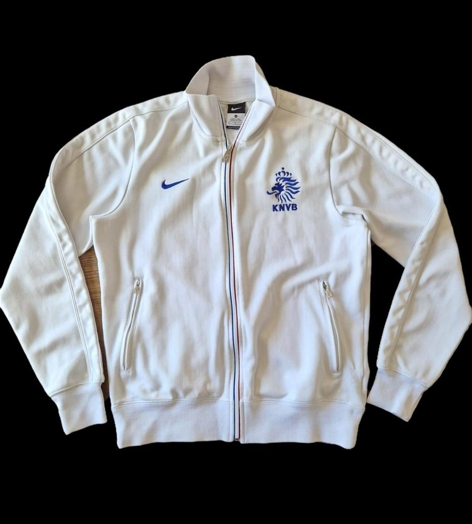 Nederlands elftal N98 jack 2012 KNVB Oranje vest maat M, Maat 48/50 (M), Wit, Nike, Ophalen of Verzenden