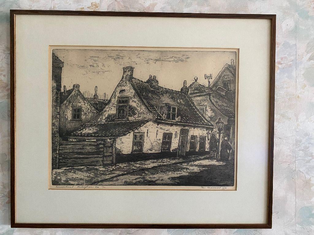 Ets  ,  Bas   Haasnoot  .  1929 - 2013, Antiek en Kunst, Kunst | Etsen en Gravures, Ophalen of Verzenden