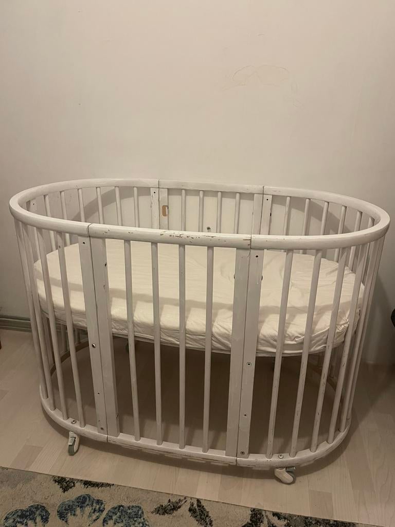 Stokke bed, Kinderen en Baby's, Babywiegjes en Ledikanten, Ophalen of Verzenden, Gebruikt