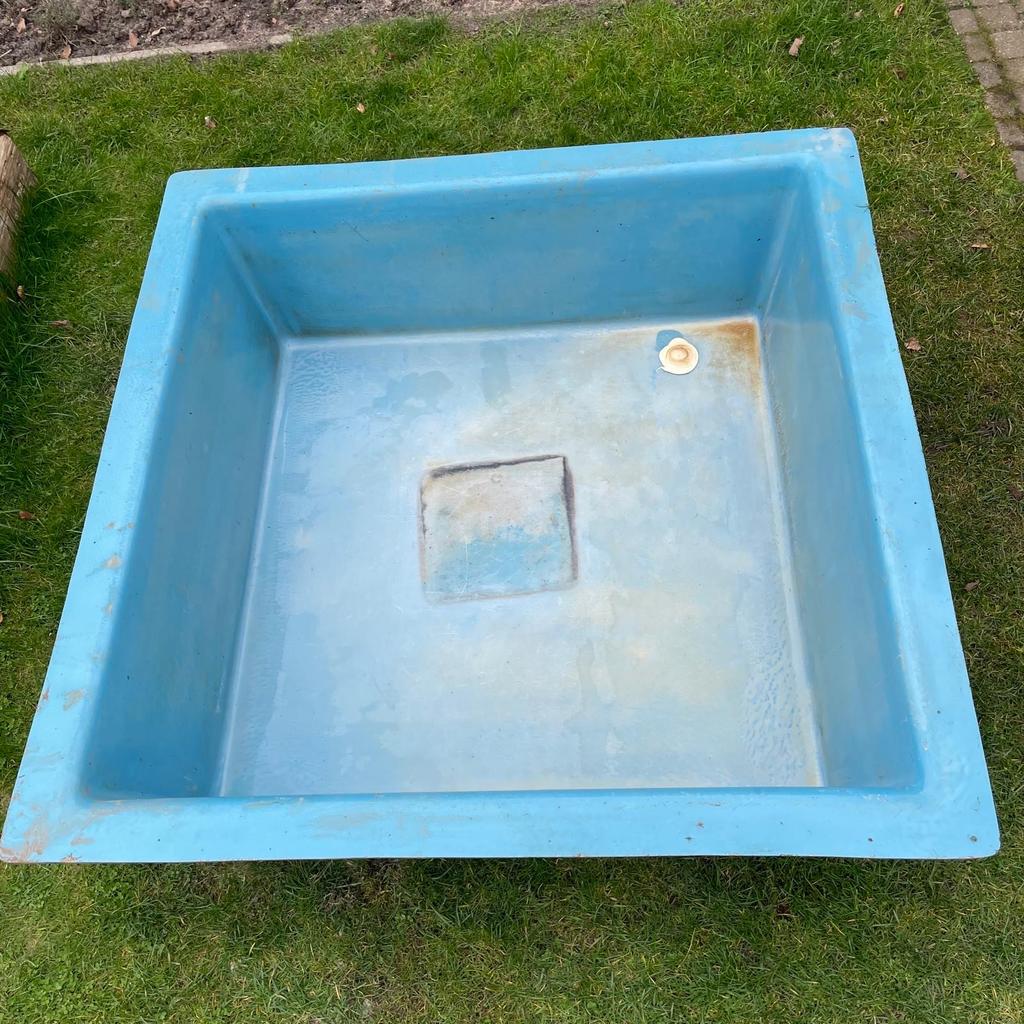 Polyester vierkante bak, Ophalen, Gebruikt, Minder dan 80 cm, Overige typen