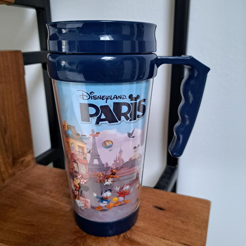 Disneyland Parijs Reismok / Koffiemok met Disney Figuren, Ophalen of Verzenden, Gebruikt