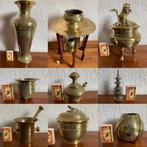 Javaans antiek koper messing vaas wierookbrander kendi etc., Ophalen of Verzenden