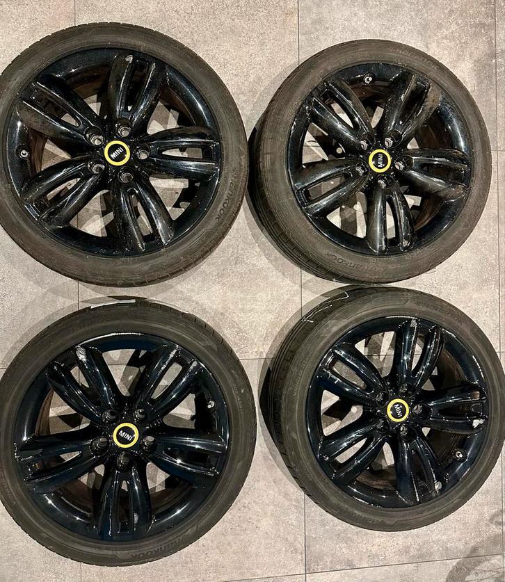 Velgen Mini Cooper S/ One 17 inch met banden, Auto-onderdelen, Banden en Velgen, Ophalen, Gebruikt, Banden en Velgen, 17 inch