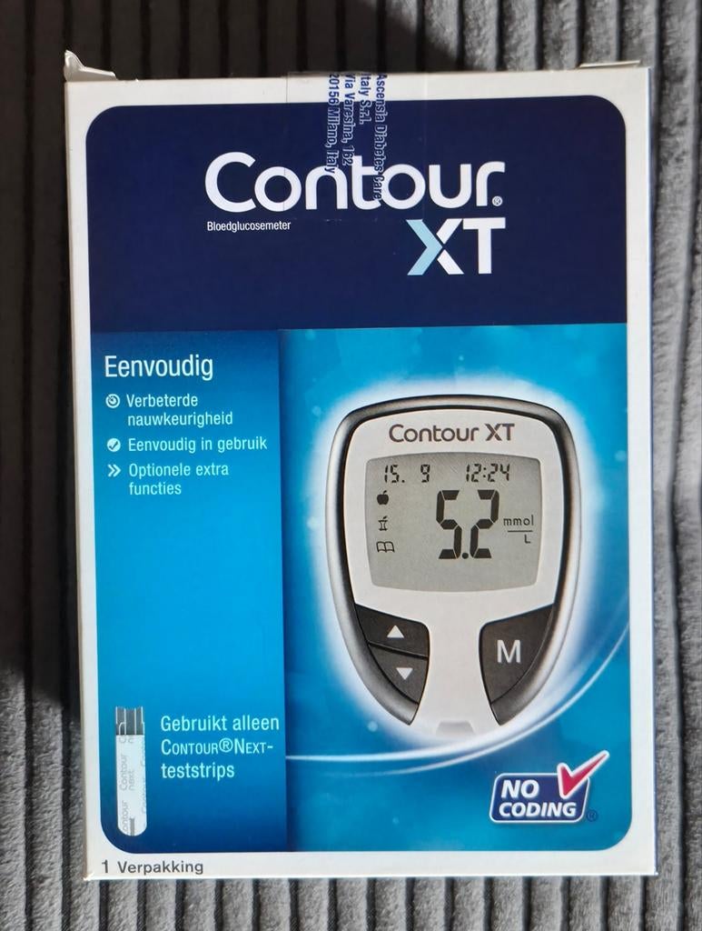 Contour xt bloedglucosemeter, Ophalen