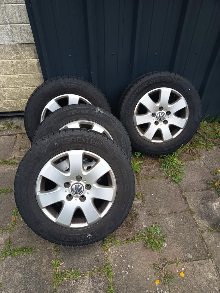 Vw t5 velgen met all season banden, Ophalen
