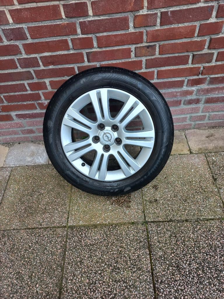 Opel en Mercedeswielen met banden, Auto-onderdelen, Banden en Velgen, Ophalen, Gebruikt, 16 inch, 205 mm