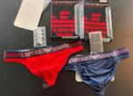 Emporio Armani Microfiber Mesh String, Kleding | Heren, Verzenden, Paars, Slip