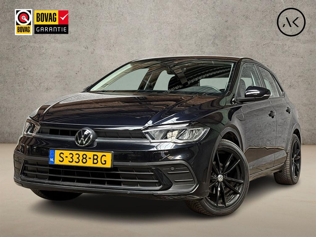 Volkswagen Polo 1.0 Sportline (VIRTUAL COCKPIT, BLACK PACK,, Auto's, Volkswagen, Voorwielaandrijving, 12 maanden, Stof, Zwart