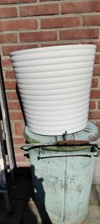 IKEA KARDEMUMMA Bloempot Wit - 32 cm, Ophalen, Overige materialen, Gebruikt, Minder dan 60 cm