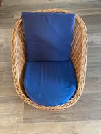 Rieten stoeltje, Huis en Inrichting, Stoelen, Ophalen, Bruin, Riet of Rotan, Zo goed als nieuw