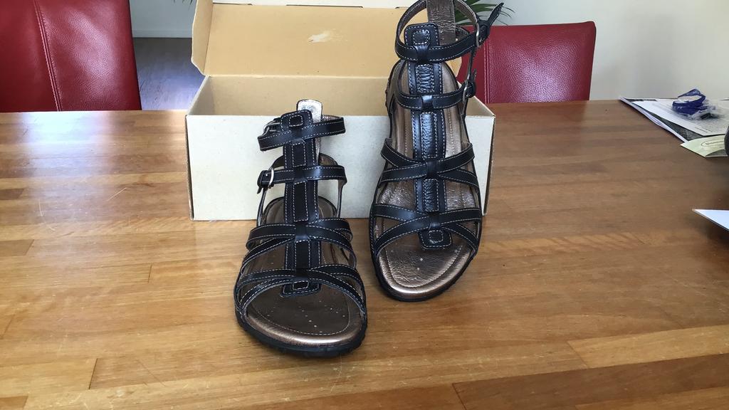 Ecco zwarte sandalen maat 39, Kleding | Dames, Schoenen, Ophalen, Zwart, Sandalen of Muiltjes, Gedragen