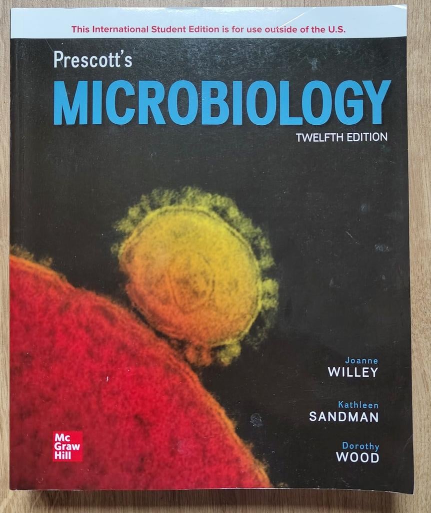 Prescott's Microbiology 12th edition ISE, Boeken, Gelezen, WO, Beta, Joanne Willey