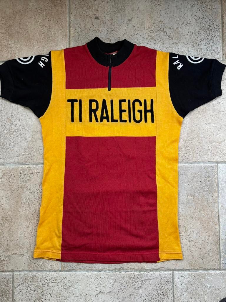 Vintage wielershirt koerstrui TI RALEIGH, Fietsen en Brommers, Fietsaccessoires | Fietskleding, Ophalen of Verzenden, Zo goed als nieuw