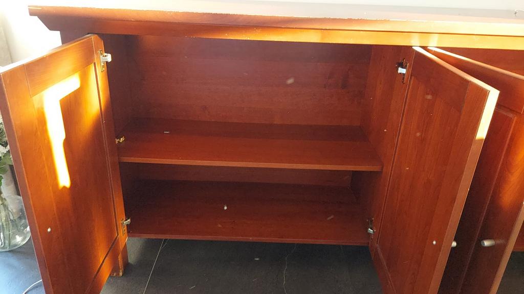 Dressoir kast gepatineerd kersen, Ophalen, Gebruikt, 150 tot 200 cm, Kersenhout