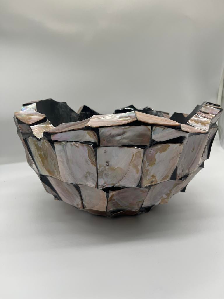 Schelpenvaas / Mother of pearl vaas - Perfecte staat!, Overige materialen, Schaal, Ophalen of Verzenden, Zo goed als nieuw