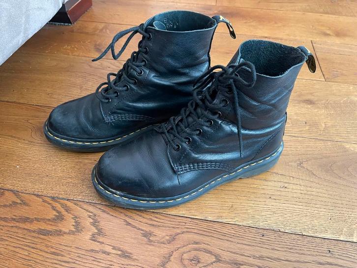 Dr. Martens 1460 Pascal Virginia Leer Zwart, maat 39, Kleding | Dames, Schoenen, Gedragen, Lage of Enkellaarzen, Zwart, Ophalen of Verzenden