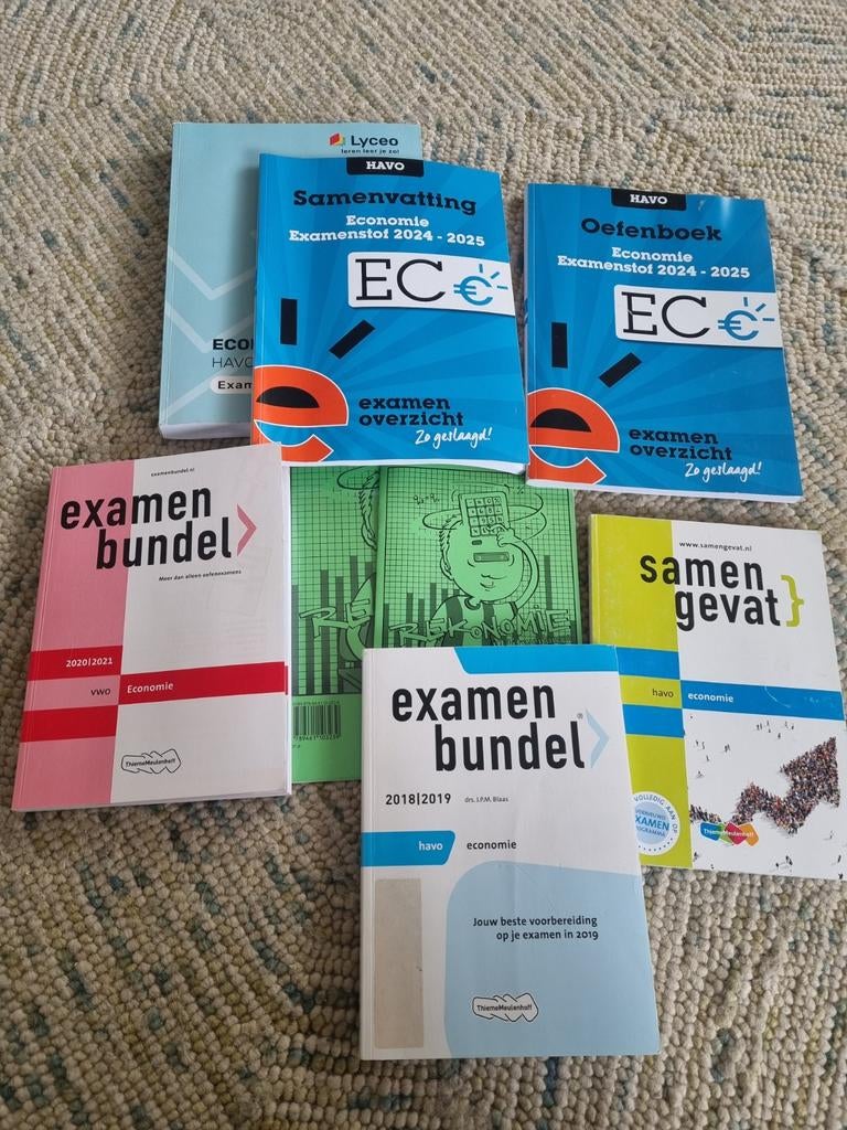 Examenbundels HAVO Economie, Nederlands, Engels (set of los), Boeken, Ophalen of Verzenden, Zo goed als nieuw, HAVO