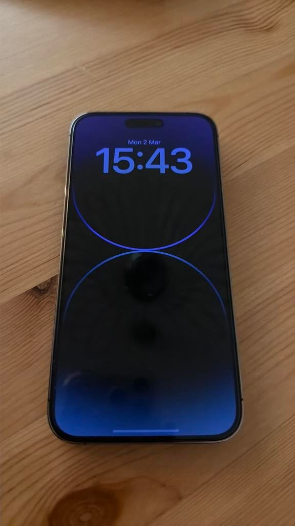 iPhone 14 Pro Max 128GB Deep Purple - Krasvrij, perfect werk, 128 GB, Paars, Ophalen of Verzenden, Zo goed als nieuw