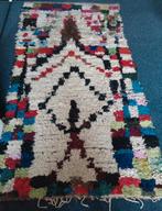 Vloerkleed met kleurrijk patroon, Gebruikt, Wit, 150 tot 200 cm, Rechthoekig