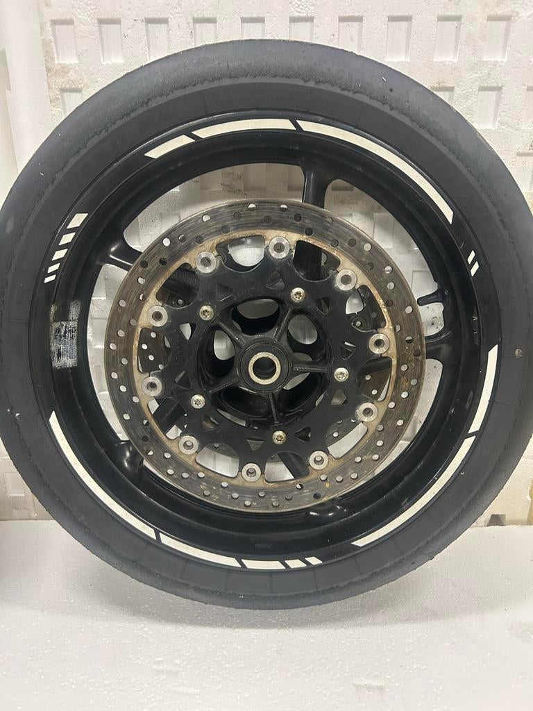 Yamaha R1 2008-2009 Velgen met schijven, tandwiel & remmen, Ophalen of Verzenden, Gebruikt