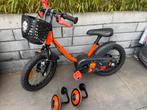 Btwin kinderfiets 14 inch met zijwieltjes, Ophalen, Gebruikt, Minder dan 16 inch, Zijwieltjes