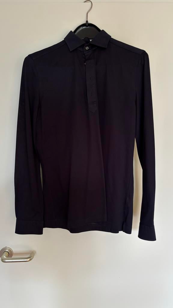 Genti overhemd Maat S, Verzenden, Zo goed als nieuw, Blauw, Halswijdte 38 (S) of kleiner