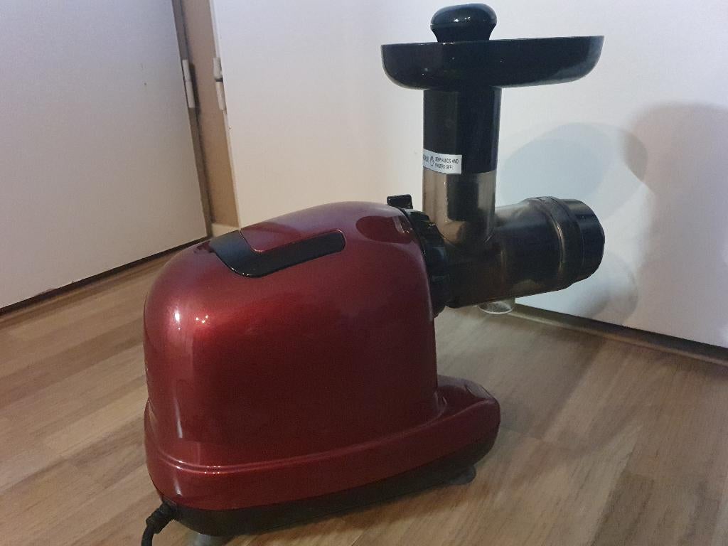 Hurom slowjuicer, bordeaux, Ophalen of Verzenden, Gebruikt, Elektrisch, Slowjuicer