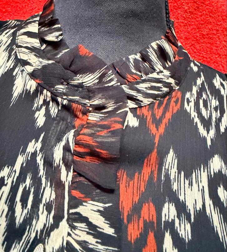 Blouse Cotton Club. Maat XL. Z.G.A.N.  Licht Transparant., Kleding | Dames, Blouses en Tunieken, Zo goed als nieuw, Maat 46/48 (XL) of groter