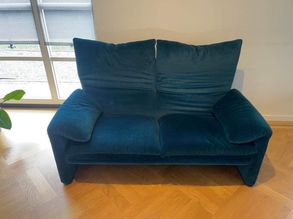 Cassina Maralunga, Huis en Inrichting, Ophalen, 150 tot 200 cm, Tweepersoons, 75 tot 100 cm