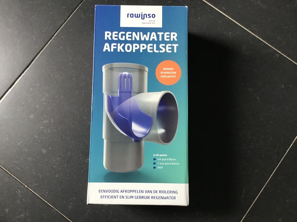 Rawinso regenwater afkoppelset, Tuin en Terras, Regentonnen, Minder dan 75 liter, Ophalen of Verzenden, Nieuw, Kunststof