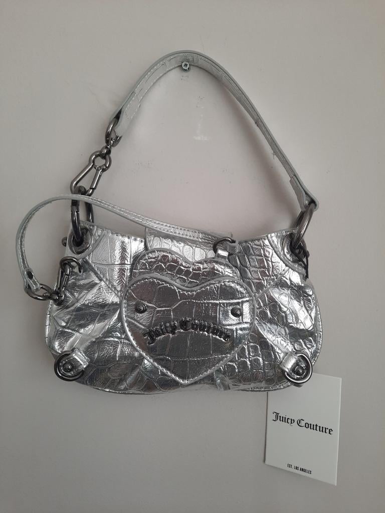 Juicy Couture tas handtas love version zilver grijs y2k, Sieraden, Tassen en Uiterlijk, Tassen | Damestassen, Ophalen of Verzenden