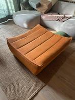 Oranje poef, Ophalen of Verzenden, Zo goed als nieuw, Rond, Minder dan 50 cm