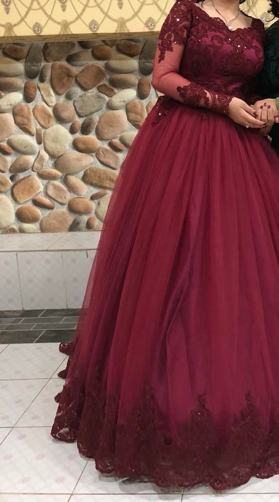 Hennajurk / Galajurk / Baljurk- Bordeauxrood- maat 34-38, Kleding | Dames, Gelegenheidskleding, Galajurk, Zo goed als nieuw, Rood