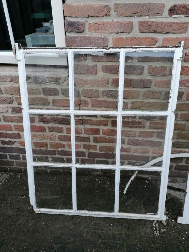 Ijzeren stalramen en dakraam, Doe-het-zelf en Verbouw, Glas en Ramen, Ophalen, Gebruikt, Minder dan 80 cm, 80 tot 120 cm
