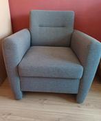 Mooie degelijke grijze stoel, zo goed als nieuw, Huis en Inrichting, Fauteuils, Ophalen, 75 tot 100 cm, Zo goed als nieuw, 50 tot 75 cm