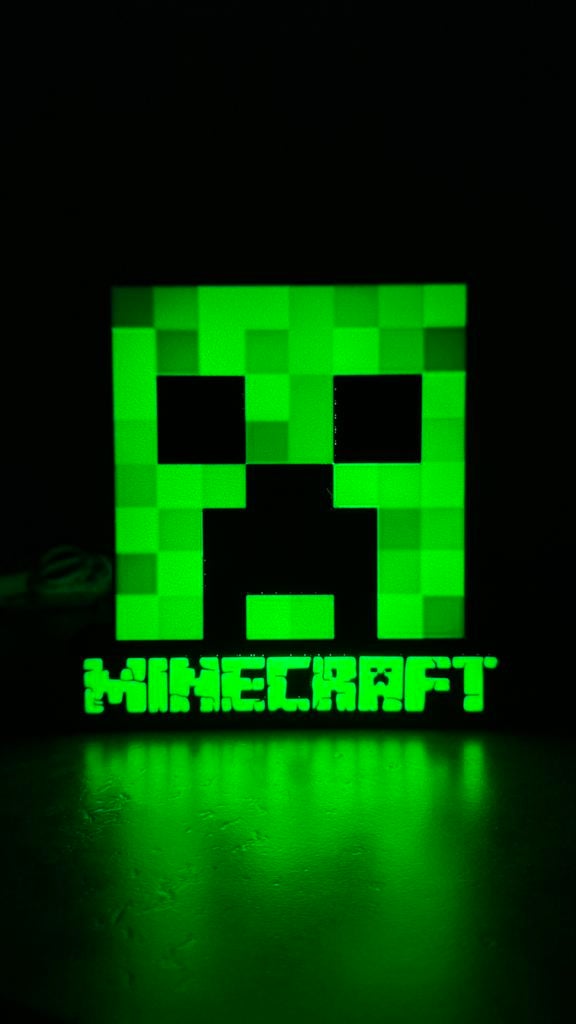 Minecraft lamp / lightbox, Ophalen of Verzenden, Nieuw