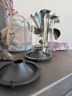 Cilinder glas en glashouders voor Stelton lamp, Ophalen, Gebruikt, Tijdloos, Nvt