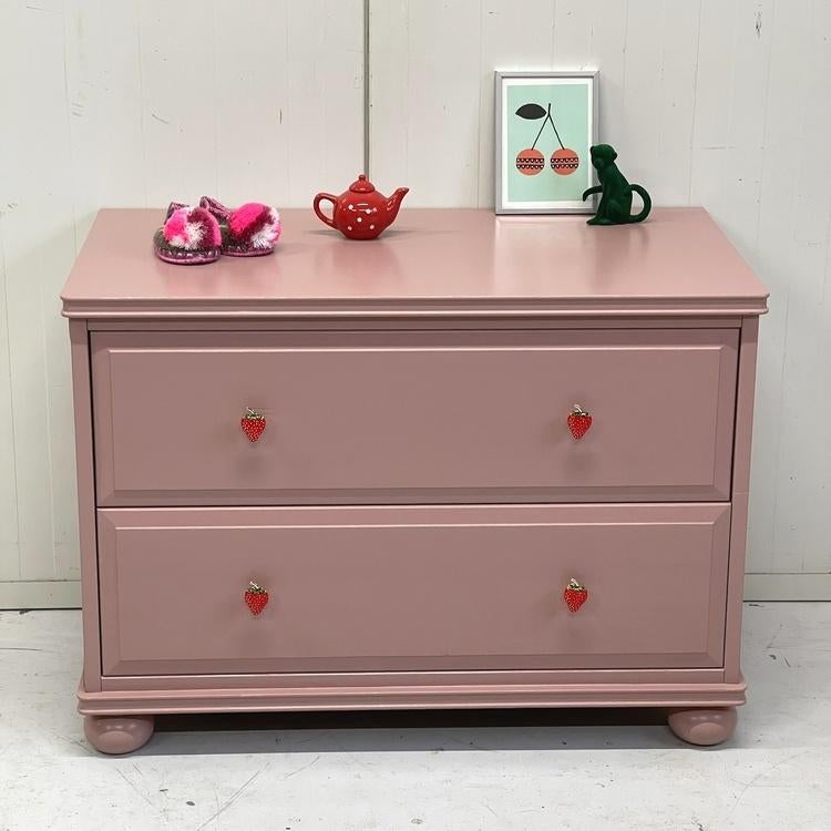 Toffe upcycling restyle ladekast modern uniek kidsroom hout, Ophalen, Overige materialen, 1 of 2 laden, Onbekend